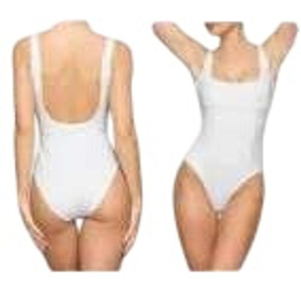 SKIMS Sculpting Swim One Piece 3X White